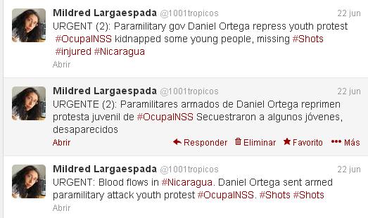 Corre la sangre en Nicaragua, Daniel Ortega envía a paramilitares a desalojar a jóvenes y ancianos de #OcupaInss.