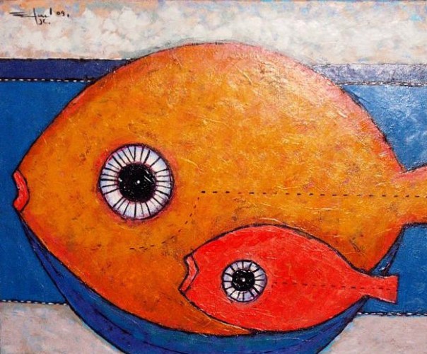 Guapa, guapote. Obra de Efrén Medina (Nicaragua).